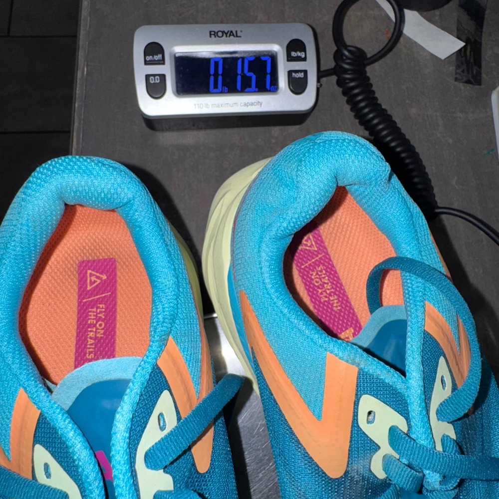Hoka Zinal Trail Running Shoes Womens 8.5B Teal Orange Good Hiking Outdoors - Picture 11 of 12